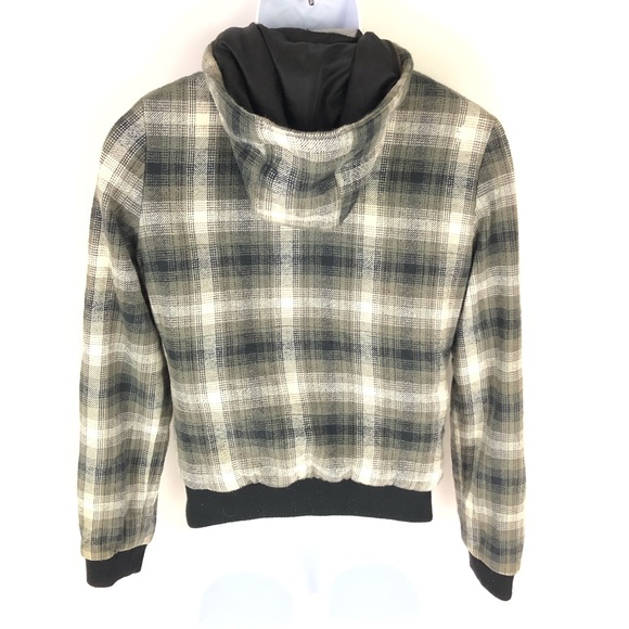 Volcom Boys Green Jacket Zip Button M - Picture 4 of 7